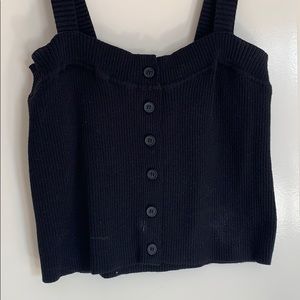 Brandy Melville black cotton tank (S)